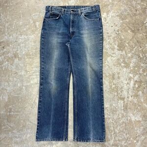 Levis Jeans 34x29 USA Blue Pants Bootcut 517 0217  Orange Tab Denim Tag 36x30